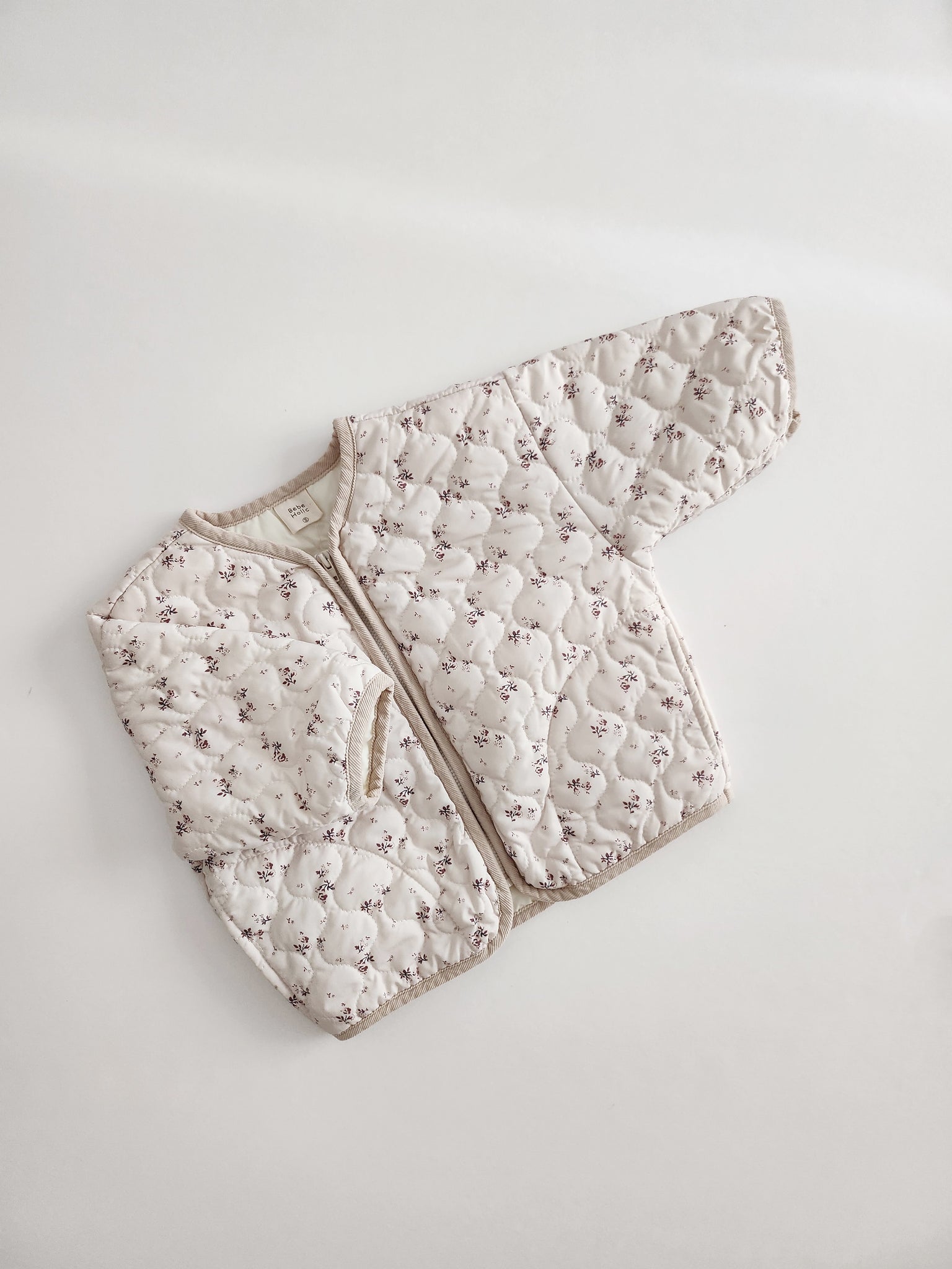Baby BH Floral Print Quilted Jacket (6-18m) - 2 Colors