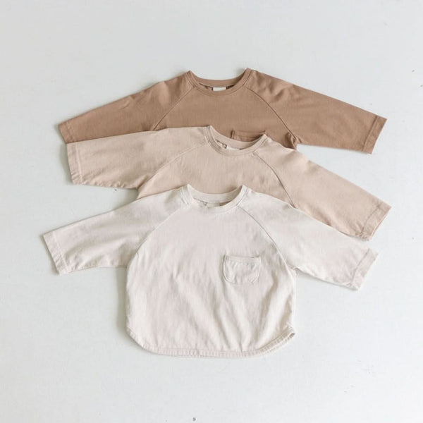 Baby BH Pocket Raglan Long Tee (3-18m) - 3 Colors