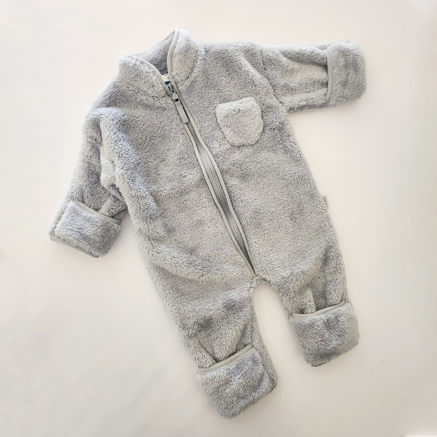 Baby Fluffy Fleece One-Piece (3-10m) - Blue - AT NOON STORE