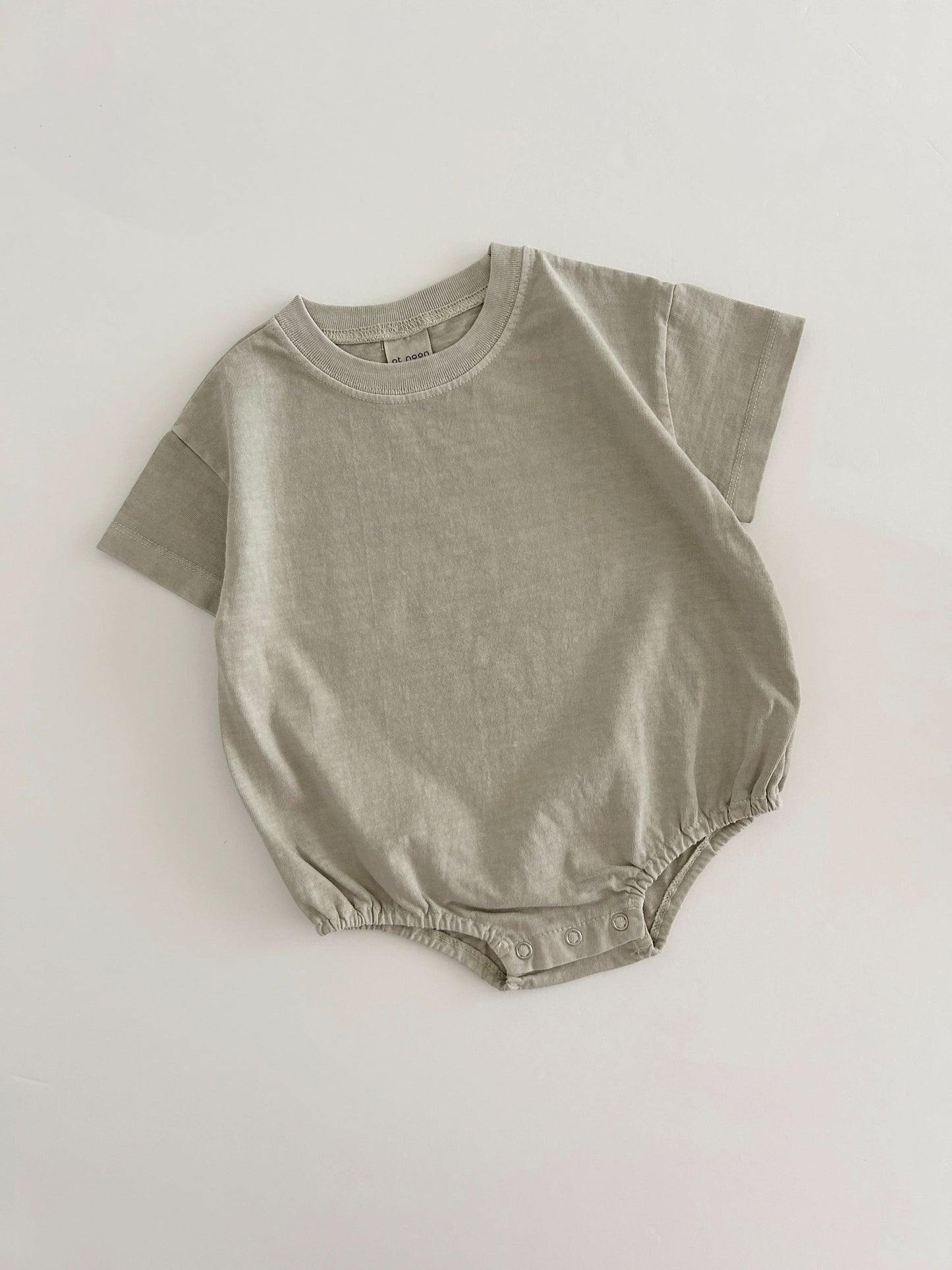 Baby Garment-Dyed T-Shirt Romper (3-18m) - 4 Colors - AT NOON STORE