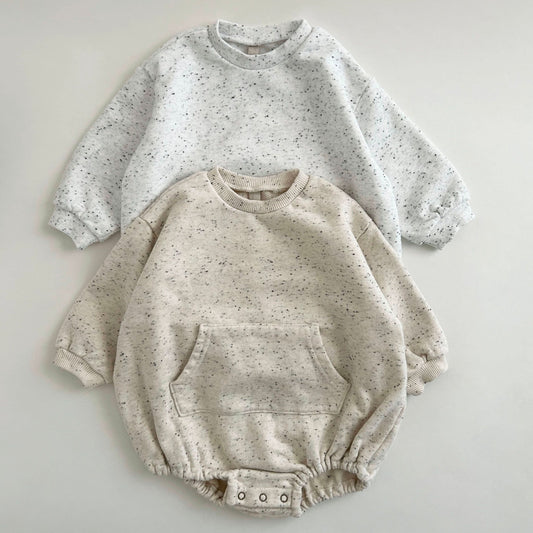 Baby Kangaroo Pocket Confetti Bubble Romper (6-24m) -2 Colors - AT NOON STORE