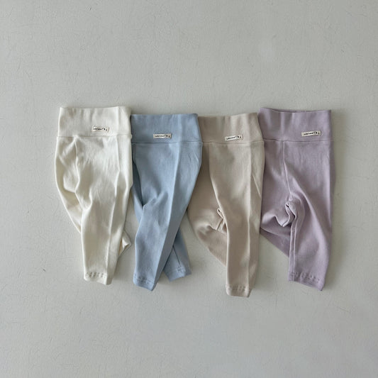 Baby Land Elastic Free Waist Leggings (4-15m) - 4 Colors - AT NOON STORE