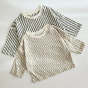 Baby Long Sleeve Stripe Top (6-18m) - 2 Color