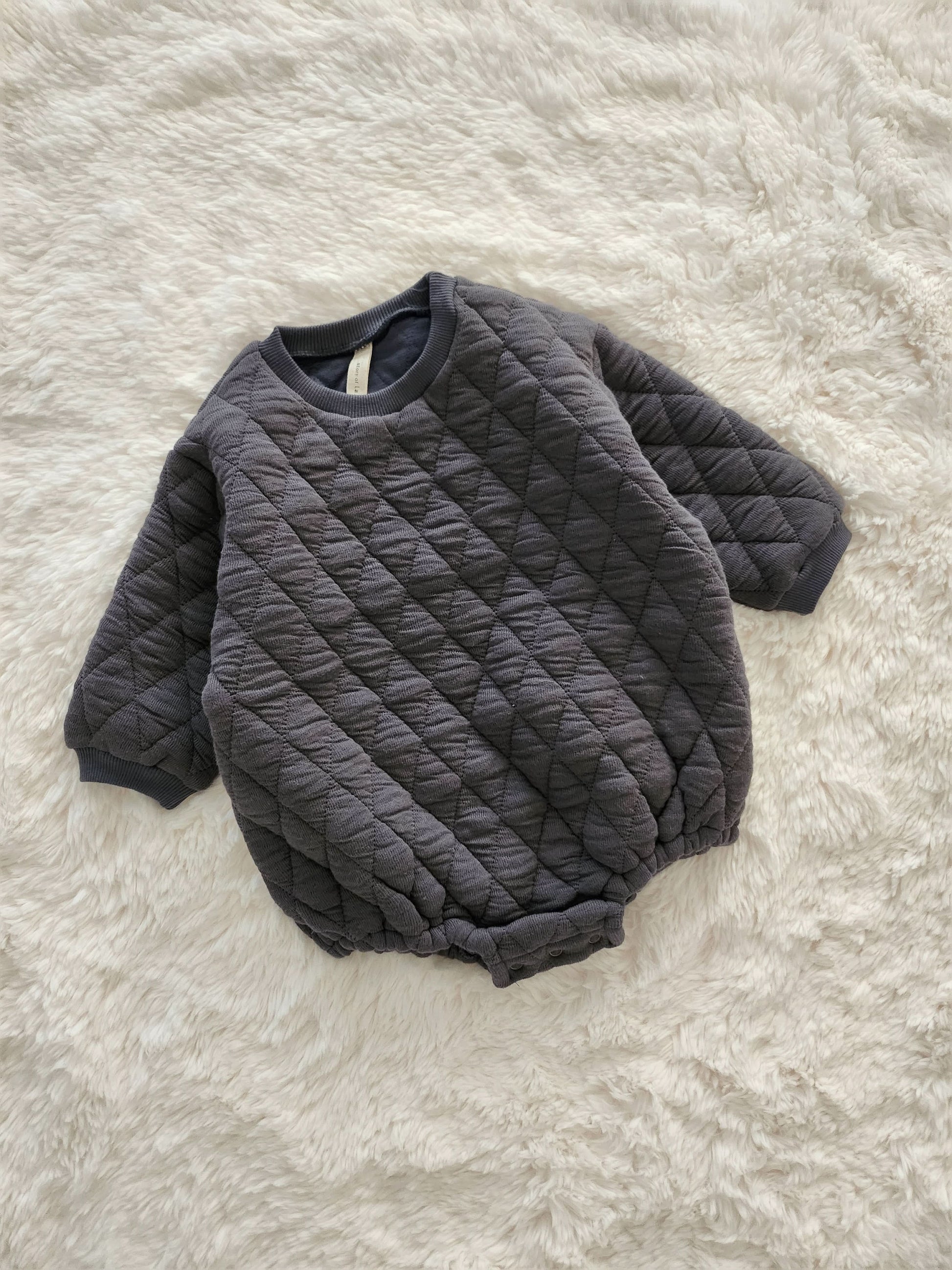 Baby Quilted Bubble Romper (6-24m) -2 Colors - AT NOON STORE