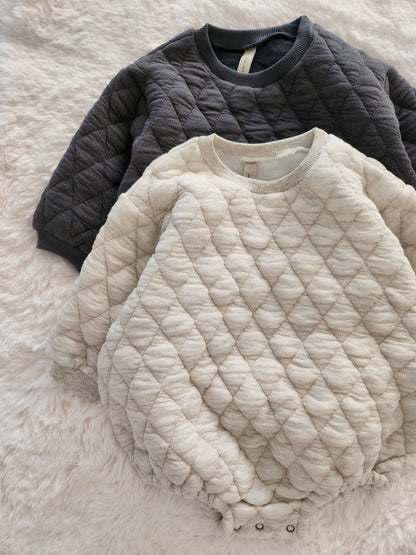 Baby Quilted Bubble Romper (6-24m) -2 Colors - AT NOON STORE