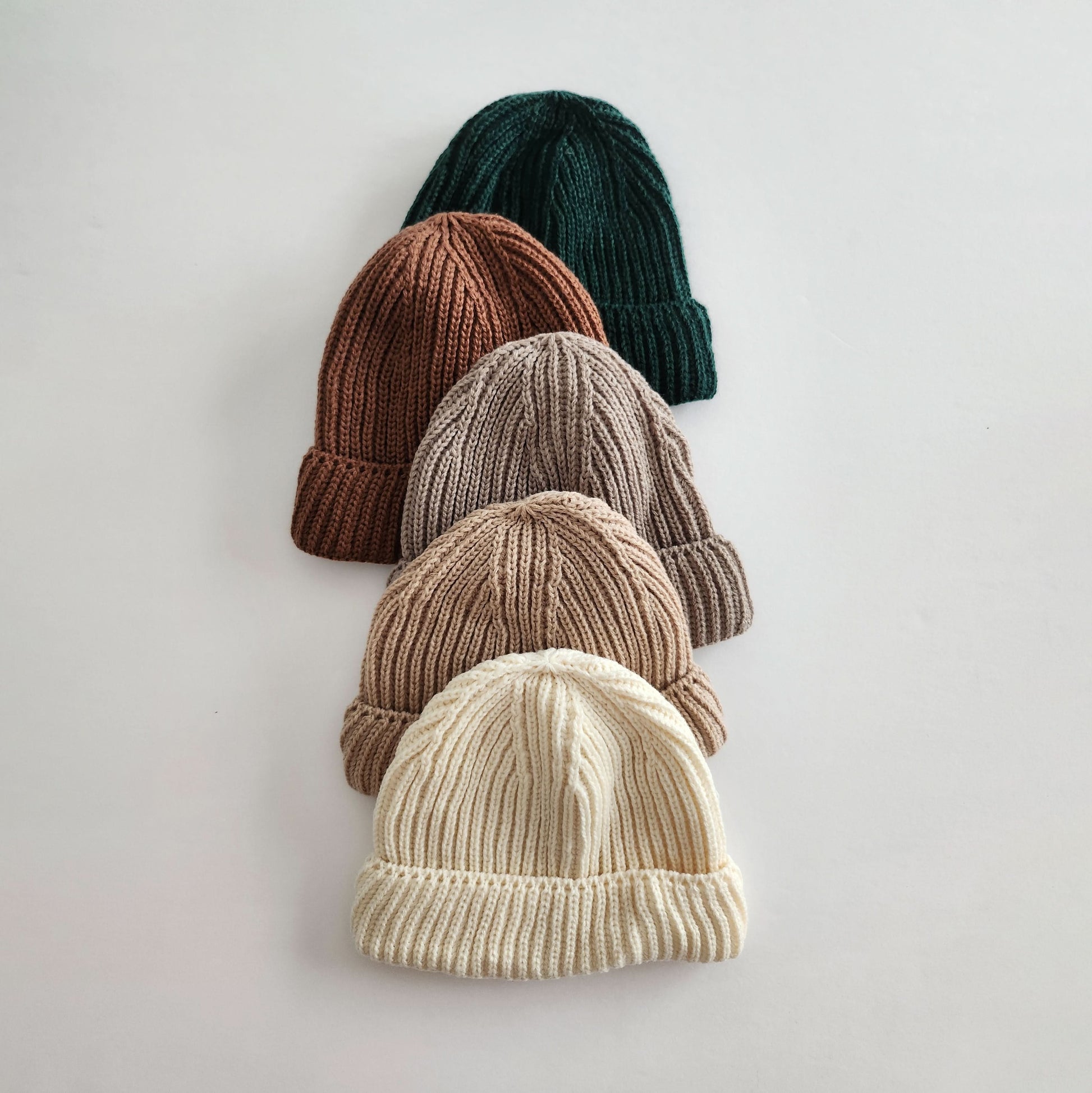 Baby Short Rib-Knit Beanie (0-3y) - 5 Colors - AT NOON STORE