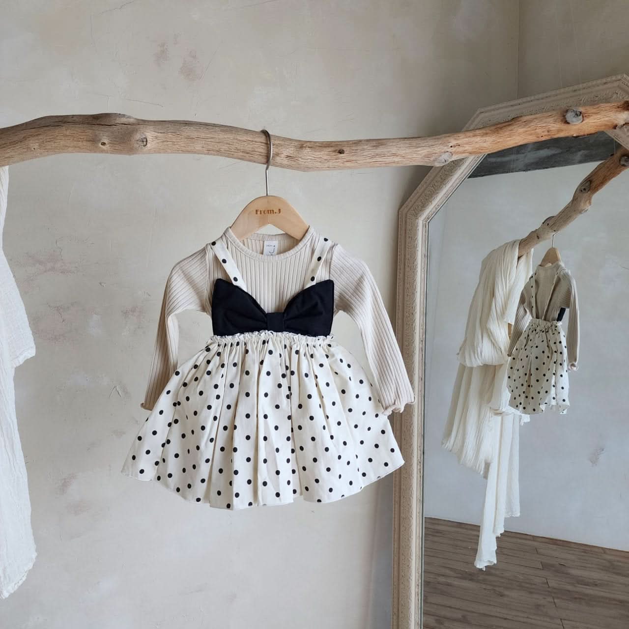 Baby Sleeveless Bow Dress Romper (3-18m) - 2 Colors - AT NOON STORE