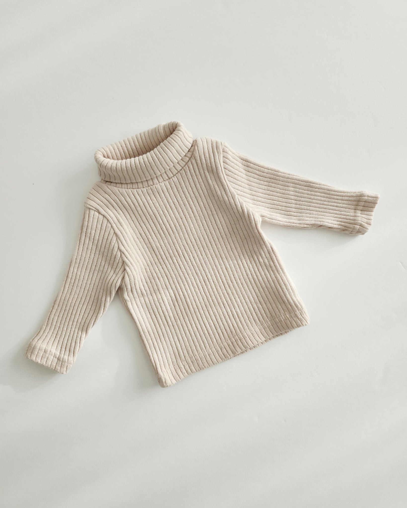Baby Toddler Nunu Rib Knit Turtleneck Top (3m-6y) - 4 Colors
