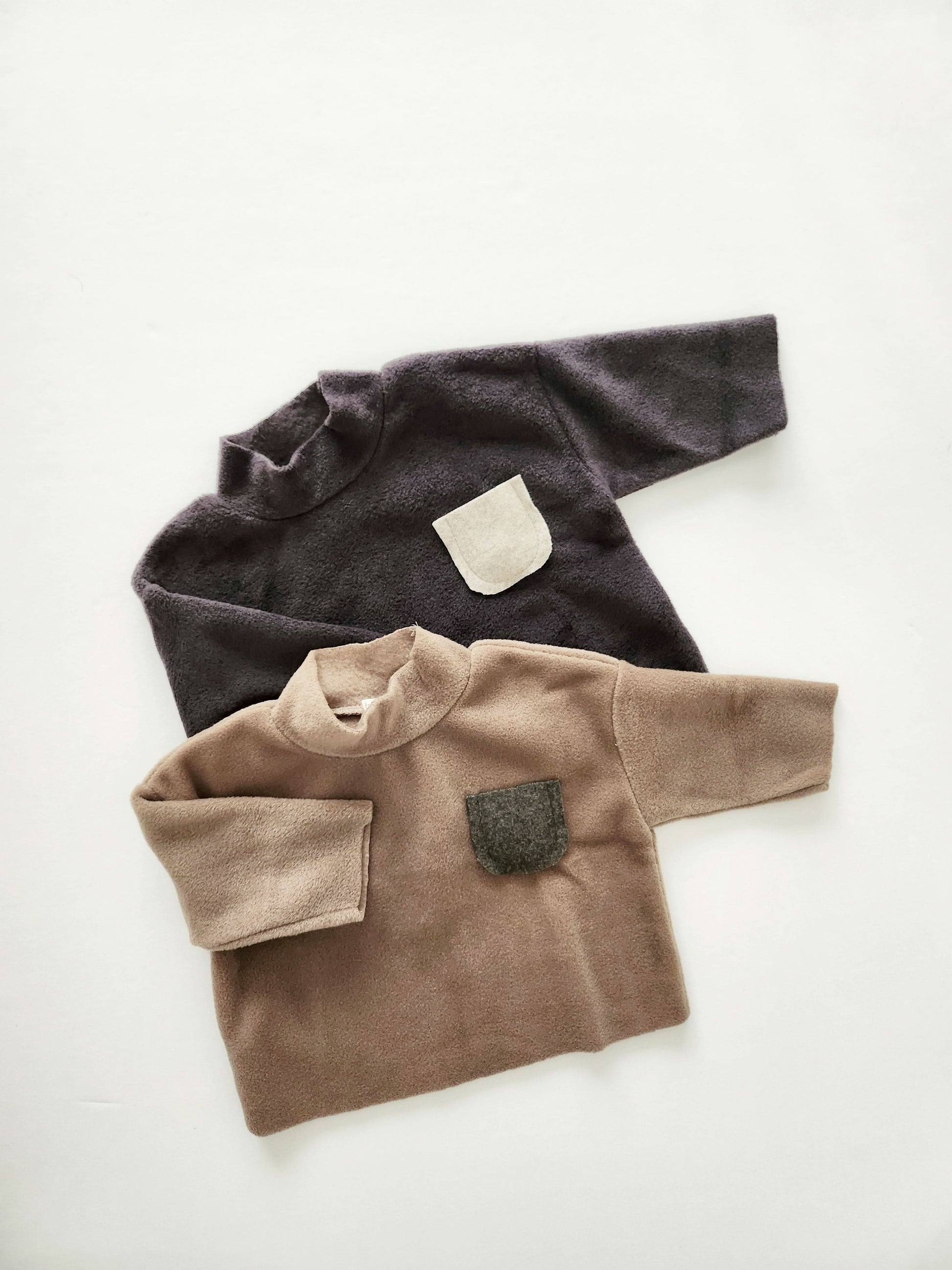 Baby Toddler Nunu Soft Fleece Pocket Top (3m-6y) - 3 Colors - AT NOON STORE