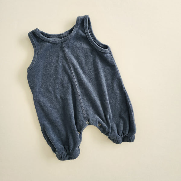 Baby Towel Terry Sleeveless Romper (6-24m) - 2 Colors