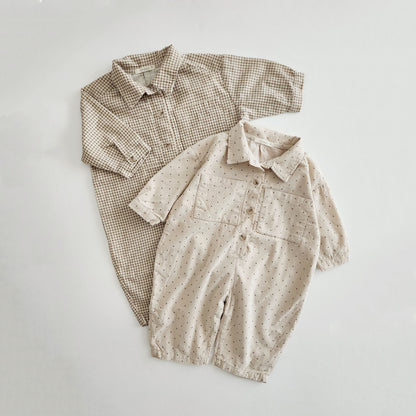 Baby/Toddler Collar Jumpsuit (3m-5y) - 2 Colors - AT NOON STORE