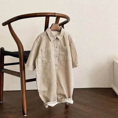 Baby/Toddler Collar Jumpsuit (3m-5y) - 2 Colors - AT NOON STORE