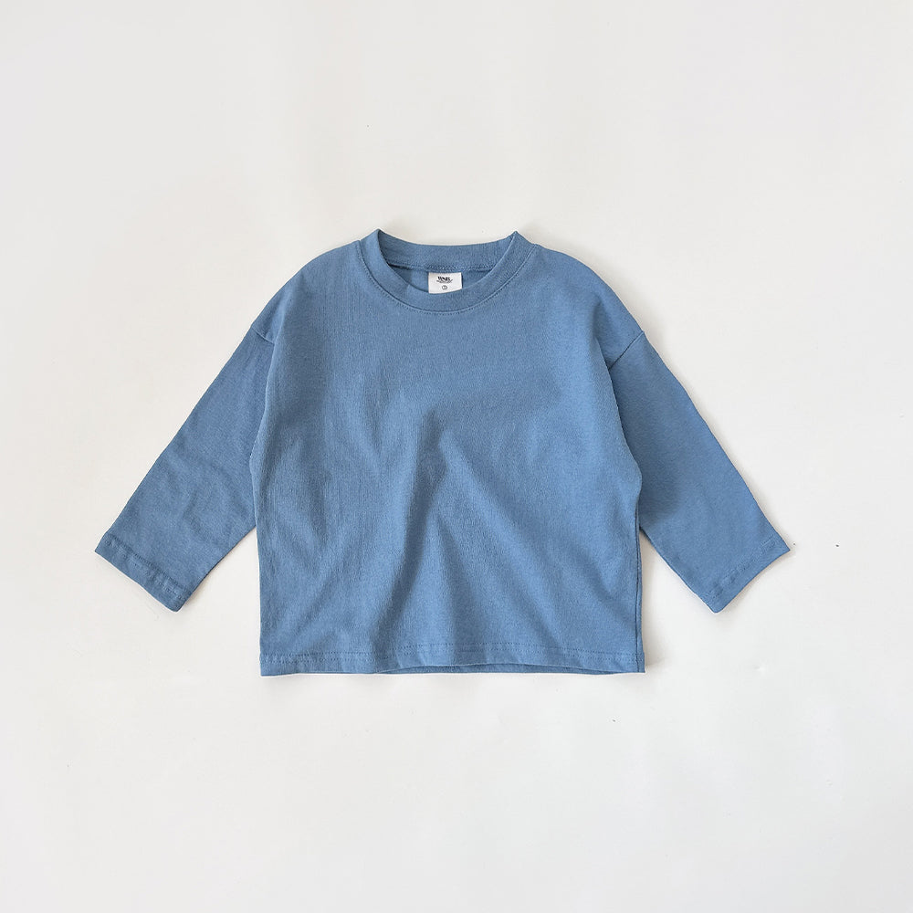 Kids Loose Fit Basic Top (2-9y) - 10 Colors