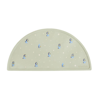 Bluey x Mushie Silicone Placemat - Bluey Sage