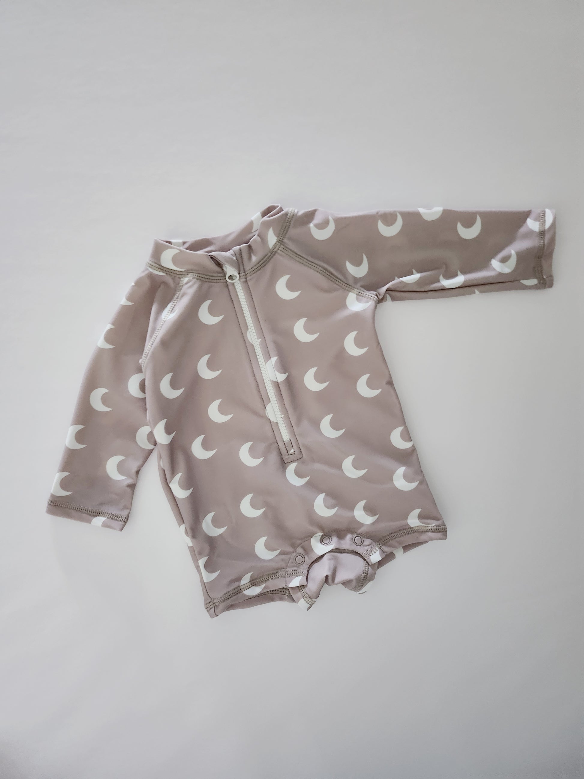 Boy's Zip Up Rashguard | Moon (0-3y) - AT NOON STORE