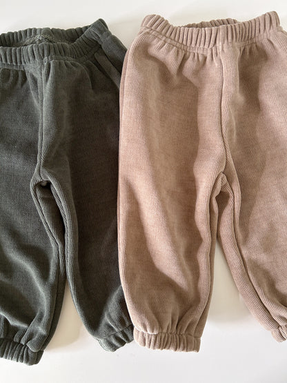 Kids W25 Corduroy Jogger Pants (1-6y) - 2 Colors