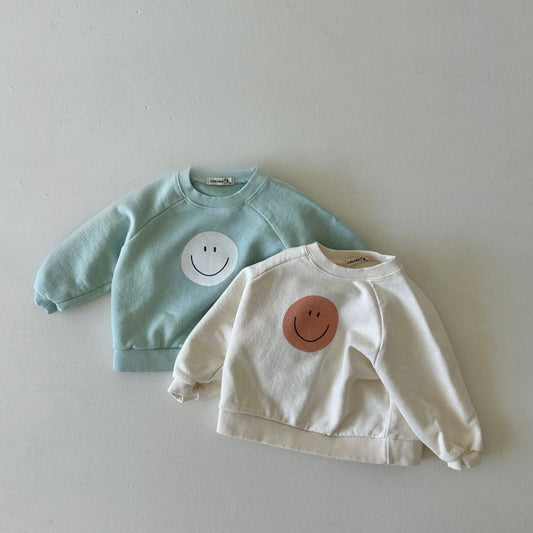 Kids Land S24 Smiley Face Sweatshirt (1-6y) - 2 Colors - AT NOON STORE