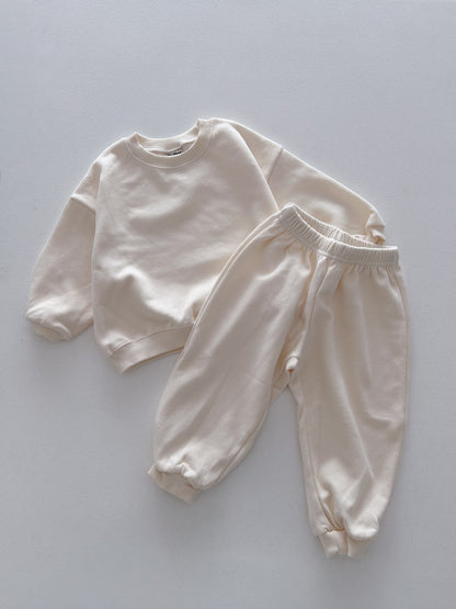 Kids Soy F26 Basic Long Sleeve Sweatshirt and Jogger Pants Set (1-7y) - 5 Colors