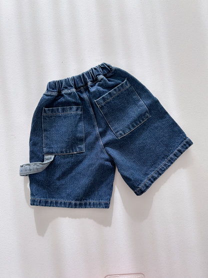 Toddler F26 Denim Bermuda Pants (2-7y) - Blue