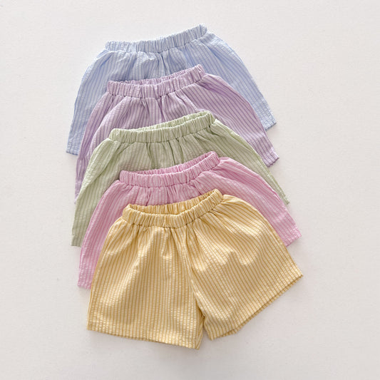 Toddler SS26 Stripe Shorts (1-6y)- 5 Colors - AT NOON STORE