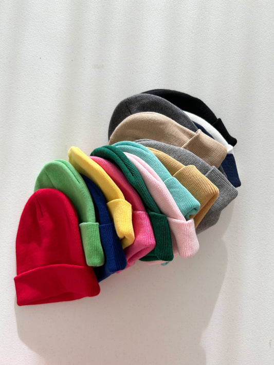 Toddler Cotton Beanie (1-3y) - 15 Colors