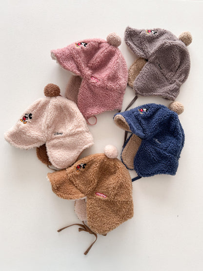 Toddler Disney Mickey Sherpa Earflap Hat (3-5y) - 5 Colors