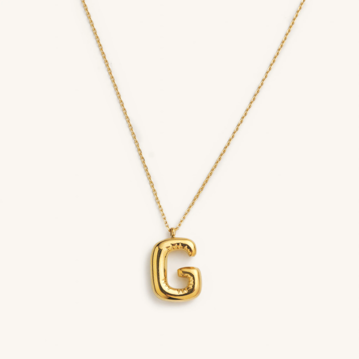 Bubble Initial Necklace