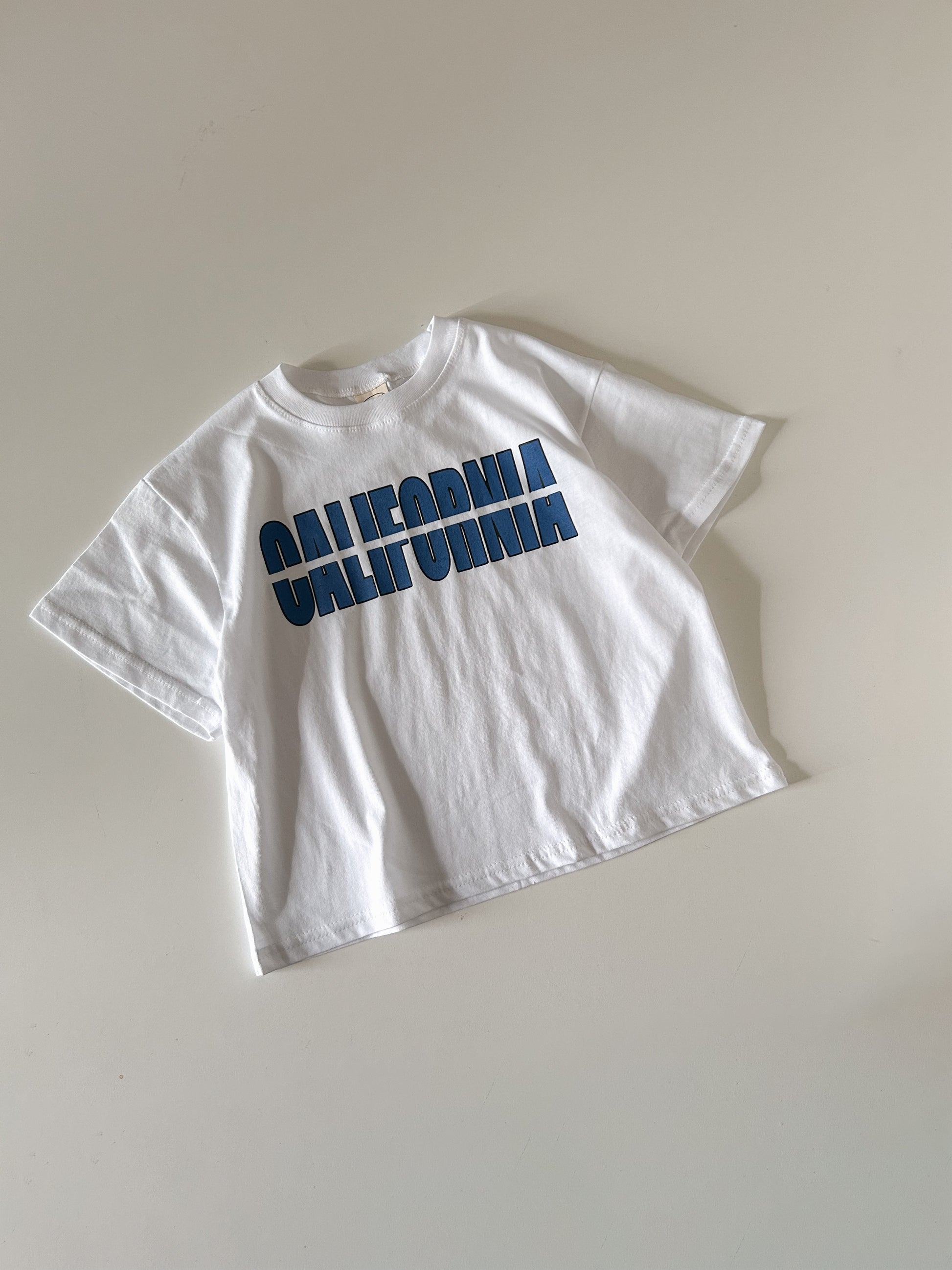 Kids SS25 CALIFORNIA Short Sleeve T-Shirt (3-7y) - White - AT NOON STORE