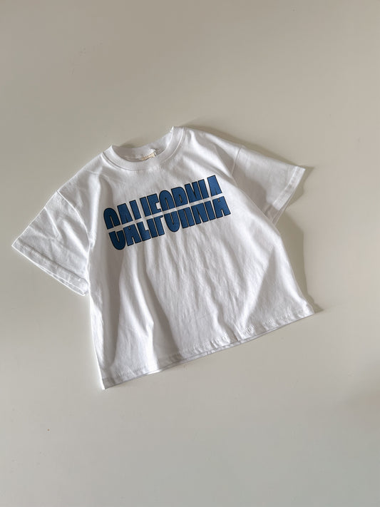 Kids SS25 CALIFORNIA Short Sleeve T-Shirt (3-7y) - White - AT NOON STORE