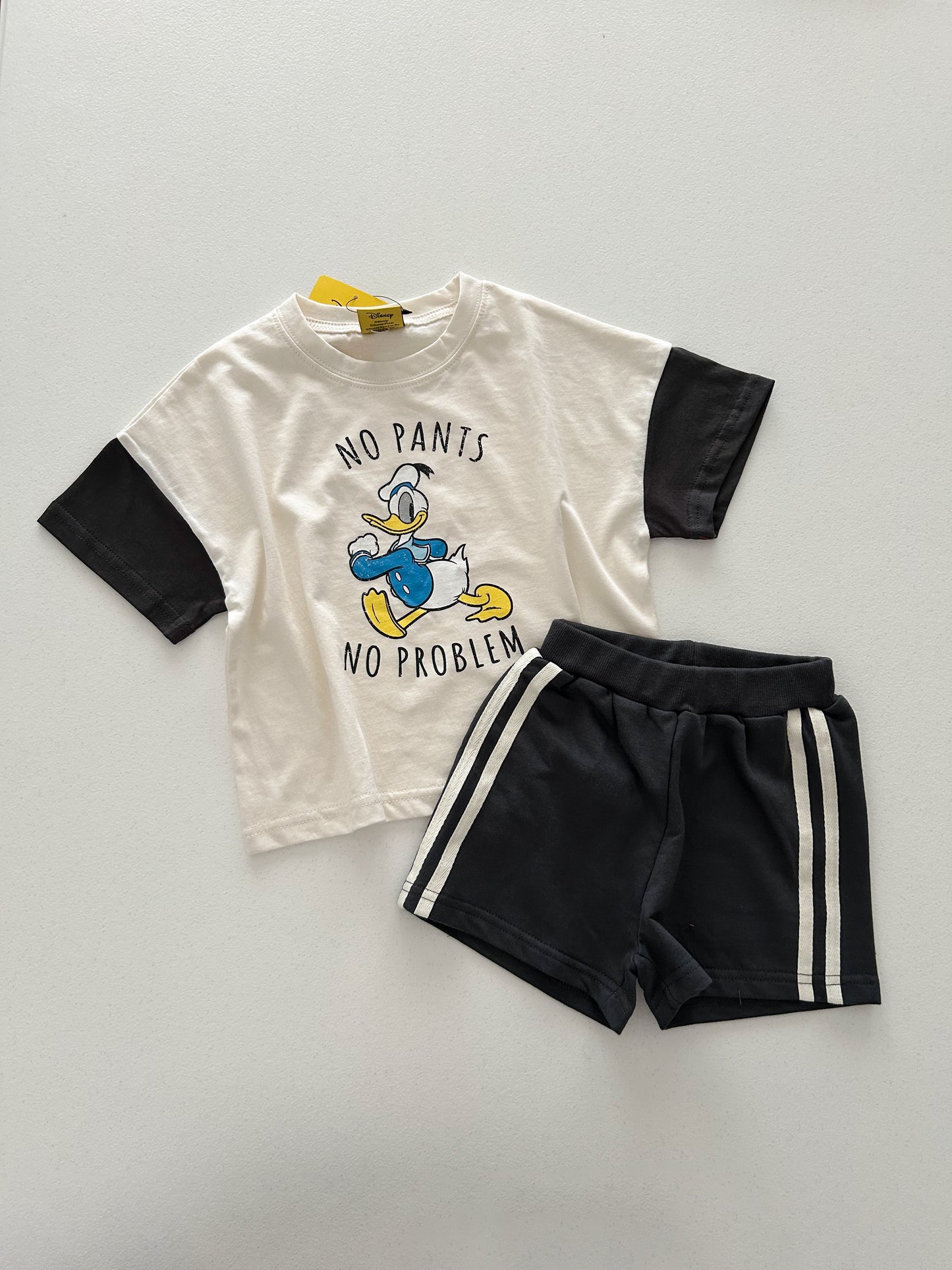 Toddle Disney Friends Contrast Short Sleeve Top and Shorts Set (2-7y) - 4 Colors - AT NOON STORE