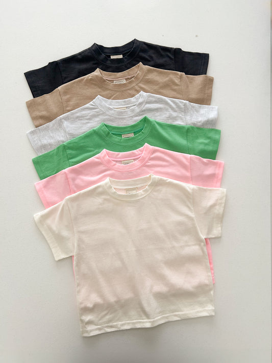 Kids Soy SS25 Basic Short Sleeve Top (1-9y) - 6 Colors