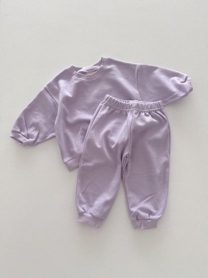 Kids Soy F26 Basic Long Sleeve Sweatshirt and Jogger Pants Set (1-7y) - 5 Colors