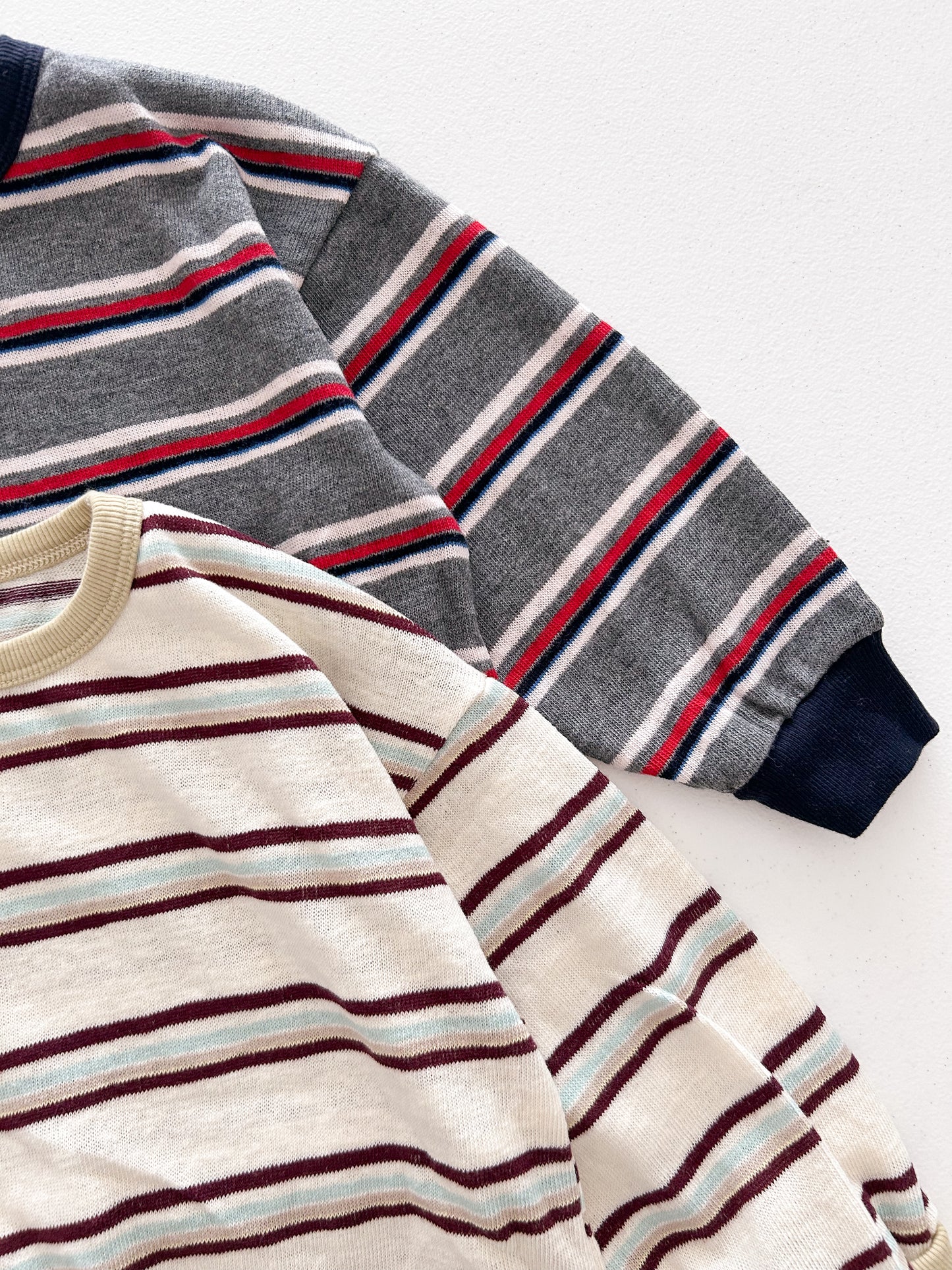 Toddler F26 Stripe Long Sleeve Knit Top (3-10y) - 2 Colors