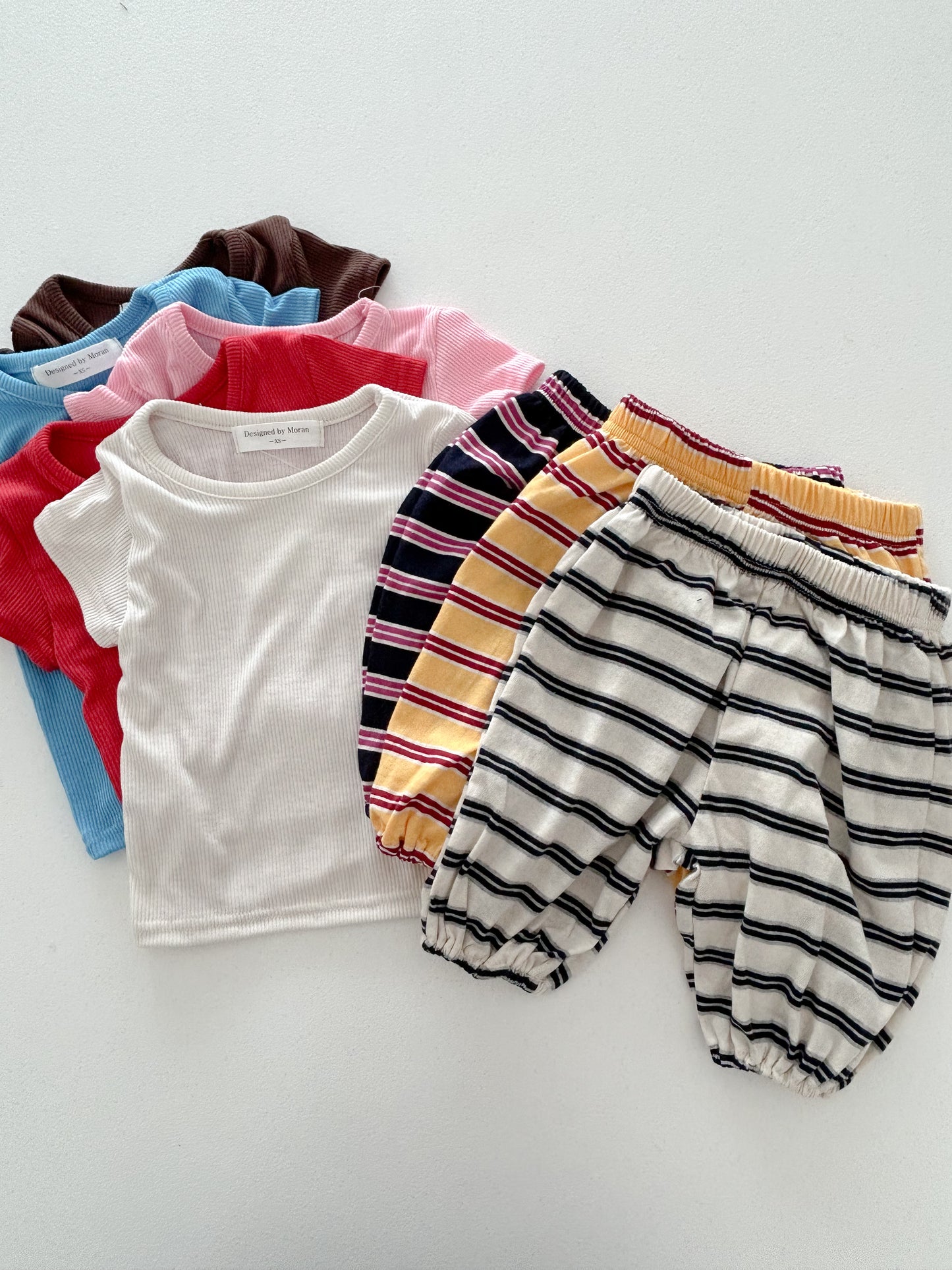Toddler SS26 Stripe Jogger Pants (1-6y) - 3 Colors - AT NOON STORE