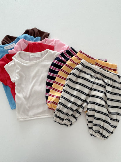 Toddler SS26 Stripe Jogger Pants (1-6y) - 3 Colors - AT NOON STORE
