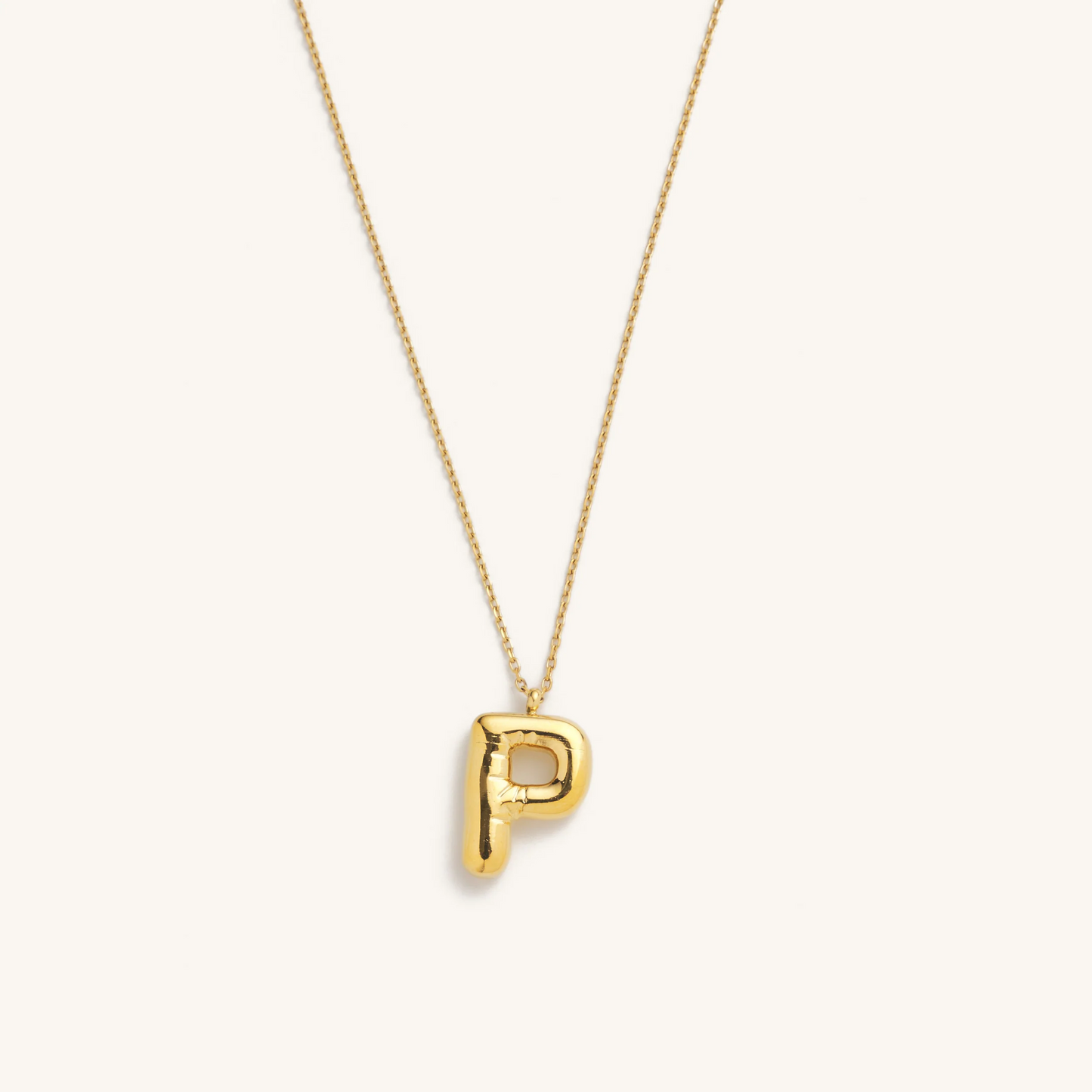Bubble Initial Necklace