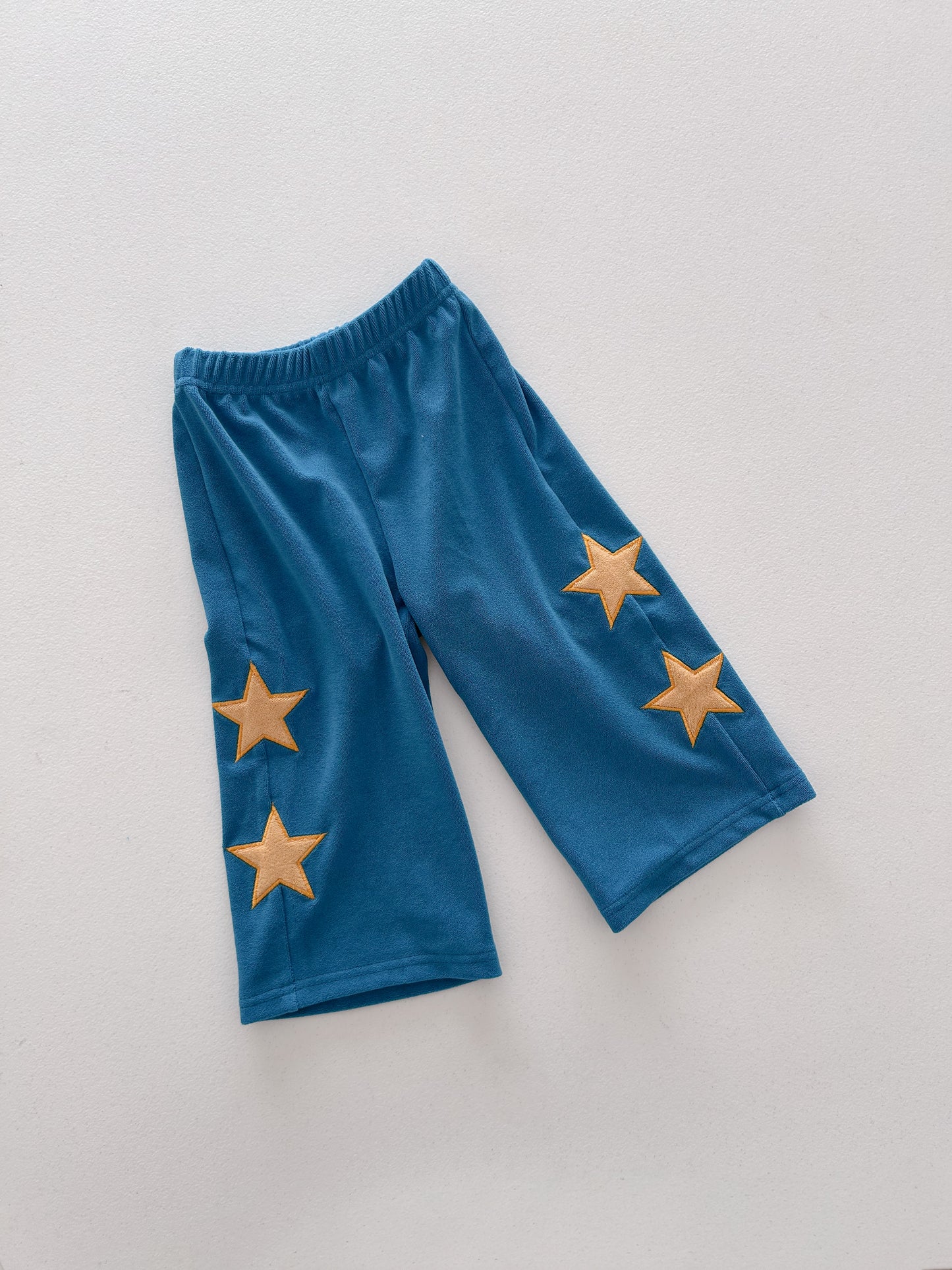 Kids Soy F26 Terry Cloth Star Patch Wide Leg Pants (1-6y) - 3 Colors