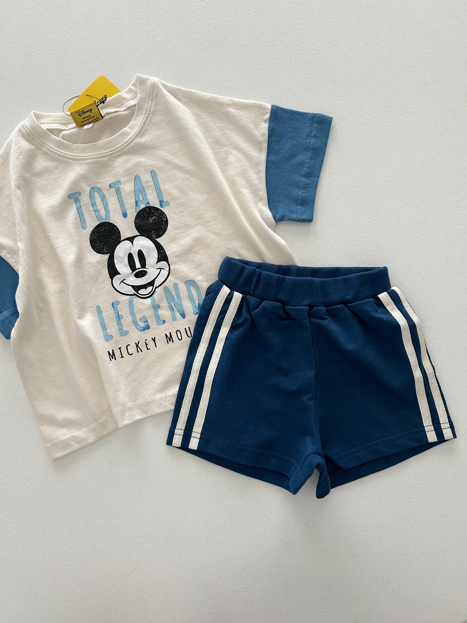Toddle Disney Friends Contrast Short Sleeve Top and Shorts Set (2-7y) - 4 Colors - AT NOON STORE