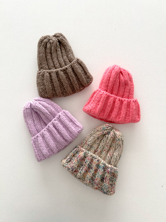 At Noon Chunky Knit Beanie (2-15y) - 4Colors