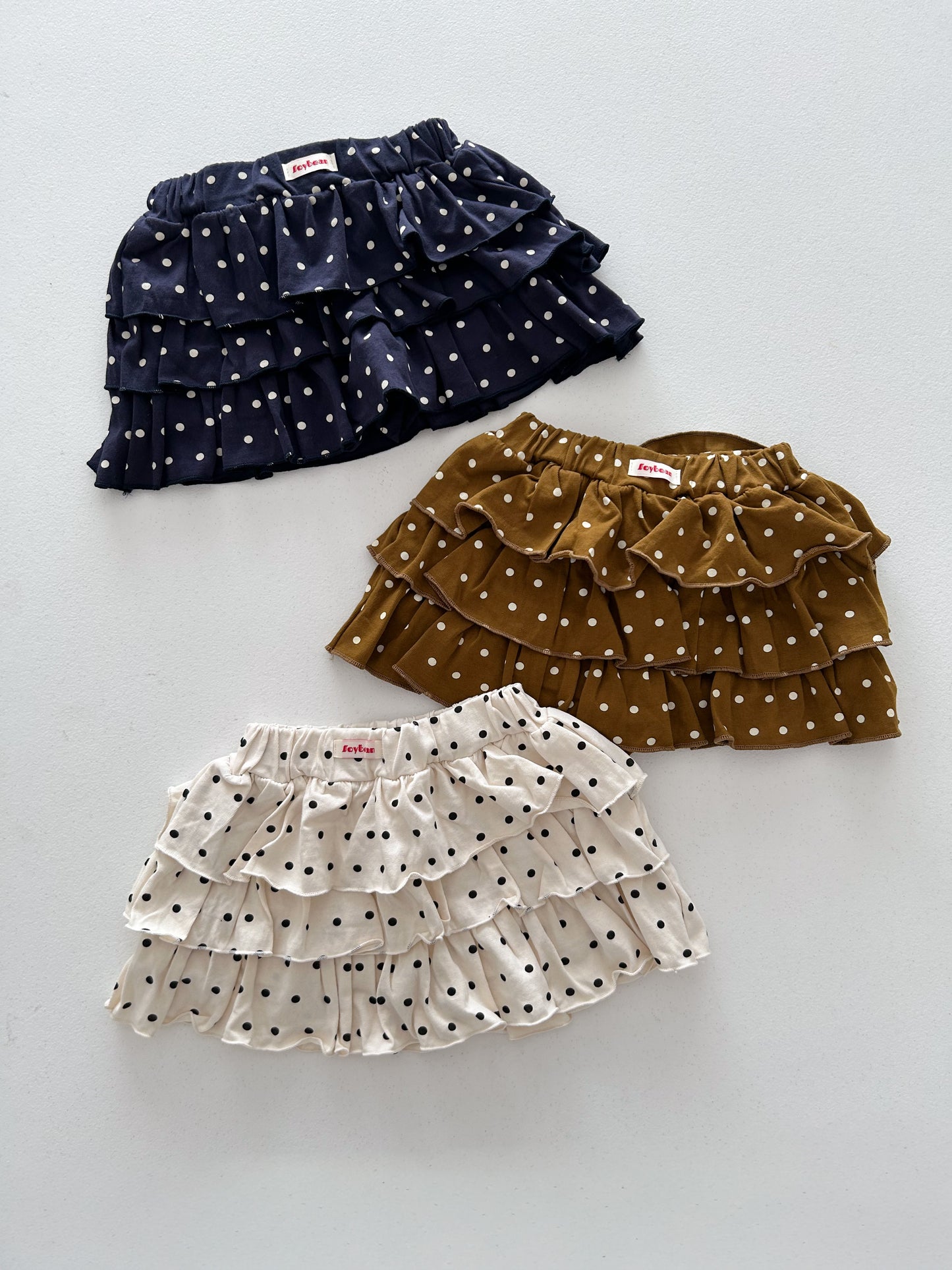 Kids Soy F26 Polka Dot Ruffle Skort (1-6y) - 3 Colors