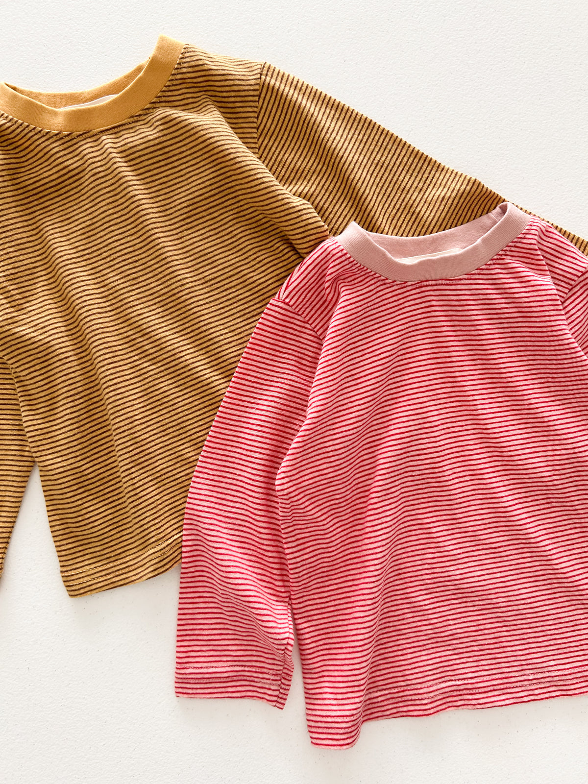 Kids W26 Cozy Stripe Long Sleeve Top (18m-10y) - 2 Colors