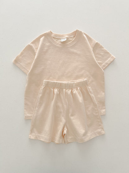 Kids T-Shirt and Shorts Set (6m-7y) - 3 Colors - AT NOON STORE