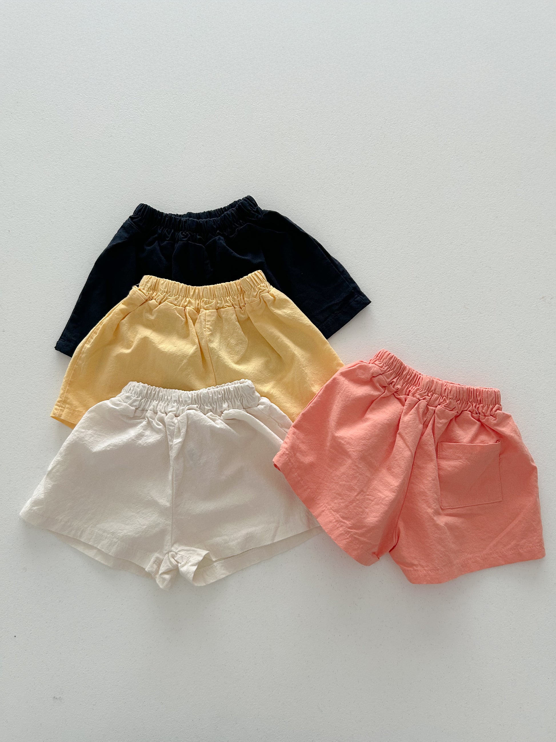 Toddler SS26 Basic Shorts (4m-6y) - 4 Colors - AT NOON STORE