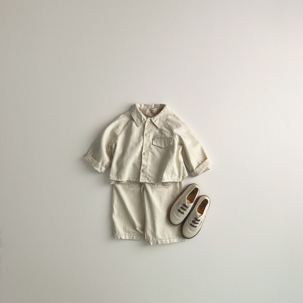 Toddler F25 Soft Denim Long Sleeve Shirt Jacket (1-6y) - 2 Colors - AT NOON STORE