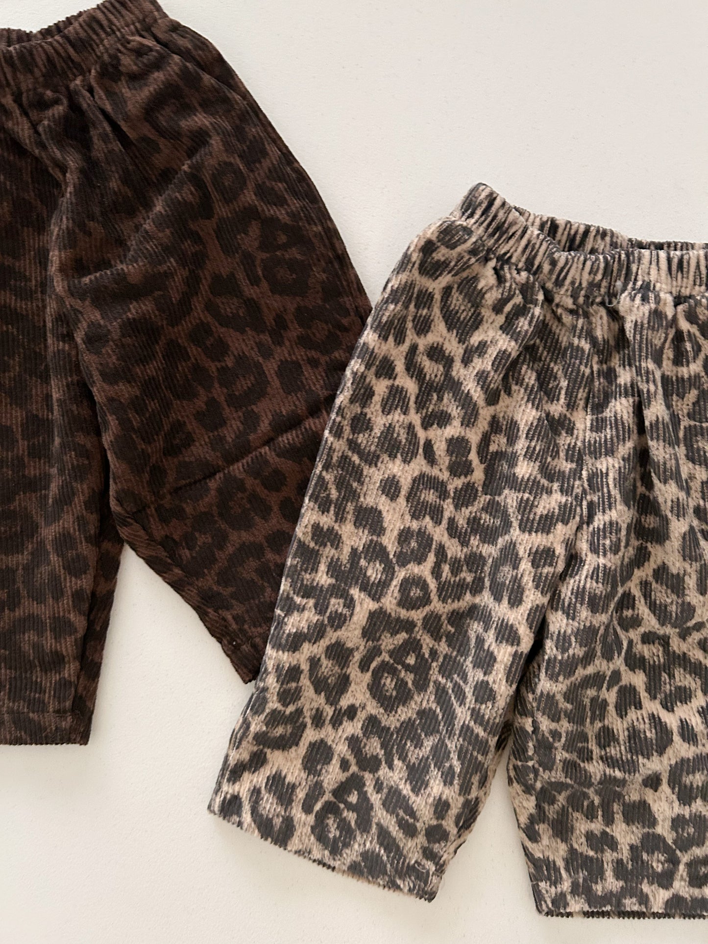 Toddler Leopard Corduroy Pull-on Pants  (1-7y) - 2 Colors