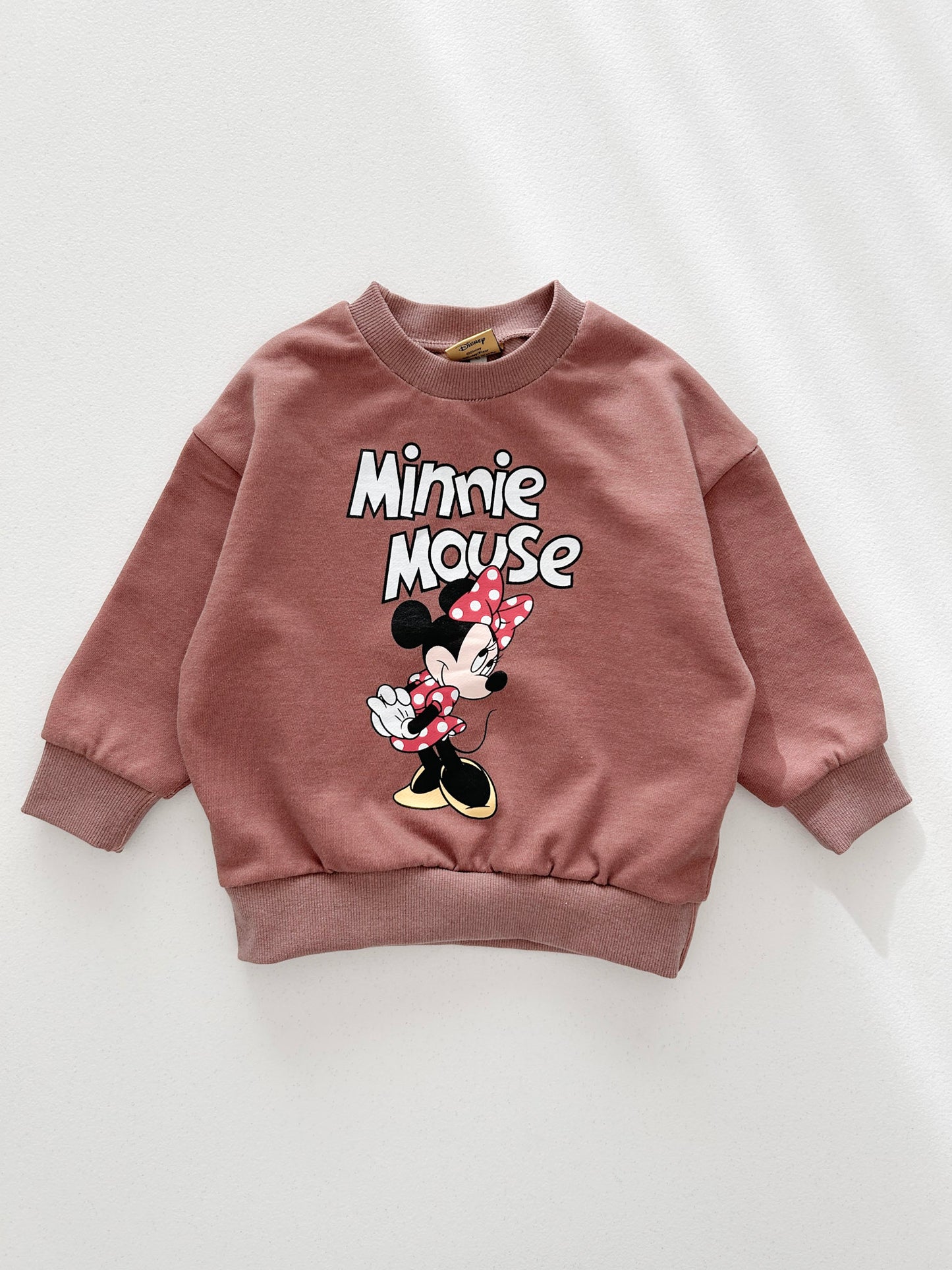 Family S25 Mickey and Minnie Print Pigment Dyed Sweatshirt (1-8y, Adult) - 2 Colors