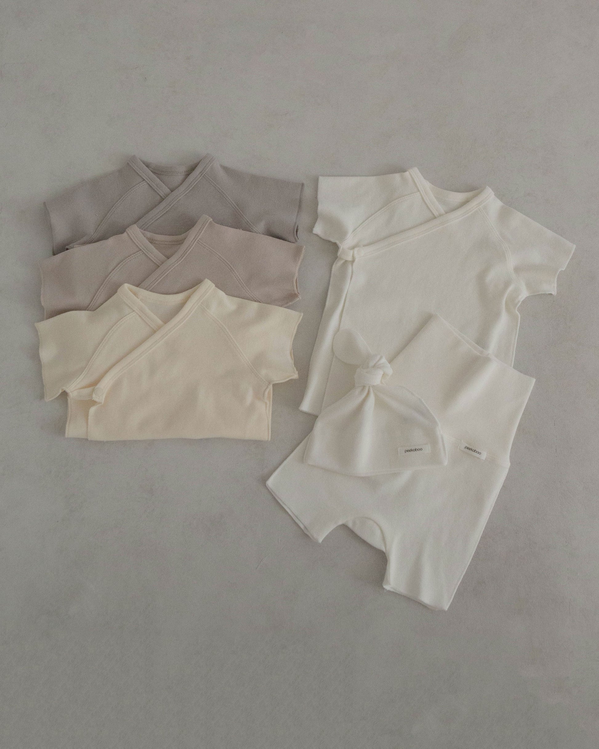 Newborn Summer 3 Piece Cotton Set (0-3m) - 4 Colors - AT NOON STORE