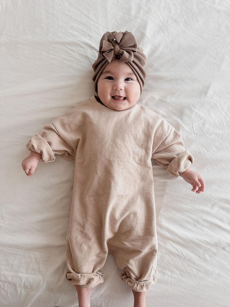 Baby At Noon Bubble Jumpsuit (9-15m) - Tan