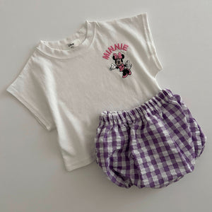 Baby Disney T-Shirt and Bloomer Shorts Set (3-12m) - 3 Colors