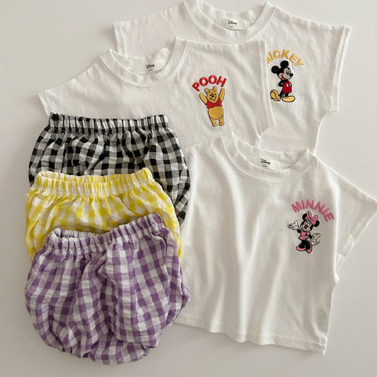 Baby Disney T-Shirt and Bloomer Shorts Set (3-12m) - 3 Colors - AT NOON STORE